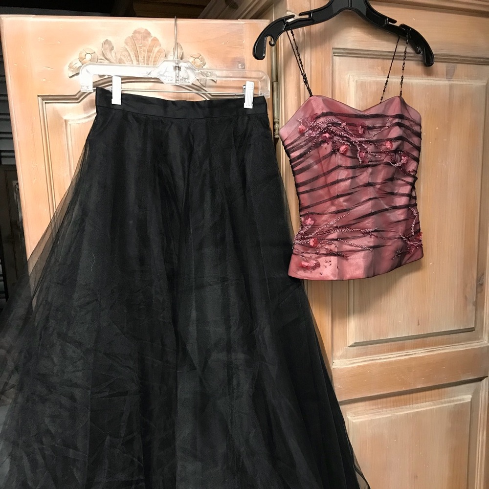 2 Piece Formal/Prom Dress: Bustier & Tulle Skirt